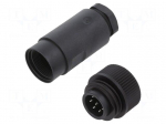 Connector: circular | 250V | 10A | PIN: 7 | plug | male | Type: unshielded