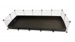 C&C modular cage 5x2 pig rabbit hedgehog black 180 x 75 x 37 cm