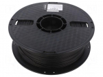 Filament: PLA | 1.75mm | black | 190&divide;220&deg;C | 1kg