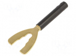 Laboratory connector: fork terminals | plug | 32A | black