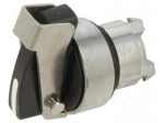 Switch: rotary | 22mm | Stabl.pos: 2 | black | none | IP66 | prominent