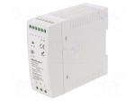 Power supply: switching | for DIN rail | 60W | 12VDC | 5A | 220&divide;240VAC