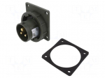 Connector: AC supply 3-phase | socket | male | 16A | 230VAC | IEC 60309