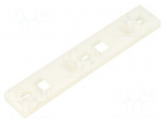 Holder | screw | polyamide | UL94V-2 | natural | Ht: 5.2mm | L: 91.2mm