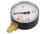 Manometer | 0&divide;16bar | bottom connection | Thread: G 1/4" | 63mm | metal