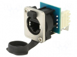 Connector: RJ45 | socket | XLRnet | Cat 6 | with push button | 8p8c