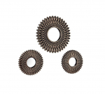 Mirrors&More Amanda spogulis set 3-pack melns/zelta 2440180 4251820310312