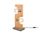 TRIO-Lighting Tailor table lamp 2xE27 wood gaismeklis