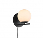 Trio-Lighting Pure  E27 matt black sienas lampa