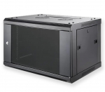 6U 19'' Seinakapp/ 600 x 600 x 368mm/ Must/ Monteerimata