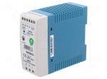 Power supply: switching | for DIN rail | 60W | 12VDC | 180&divide;264VAC