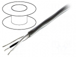 Wire | 1x2x18AWG | stranded | Cu | shielded,Al-PET foil | chrome | 152m