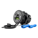 Auto- ja mootorrattatooted, elektroonika, navigatsioon, CB raadio // Auto elektroonikakomponendid : Installatsioonikaablid : Kaitsealused : &Uuml;hendused // Wodoodporna ładowarka z gniazdami usb + usb-c 12v 24v mod-08 amio-02858