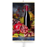 Kliimaseadmed // K&uuml;tteseadmed // Grzejnik na podczerwień - giętki panel grzewczy 430W TRIO wz&oacute;r 8 wino, wymiary 100x57cm z regulatorem