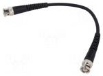 Test lead | BNC plug,both sides | Len: 0.25m | black | Z: 50&Omega; | RG58CU
