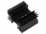 Heatsink: extruded | H | TO218,TO220,TOP3 | black | L: 38.1mm | W: 42mm