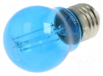 LED lamp | blue | E27 | 230VAC | 470lm | 4.5W | 270&deg;