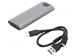 Hard discs housing: M.2 | USB A plug,USB C socket,USB C plug