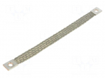Braids | earthing tape | W: 14mm | 10mm2 | &Oslash;1: 7mm | &Oslash;2: 7mm | 75A | L: 200mm