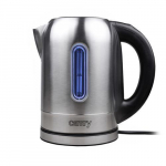 Teapot Camry  Kettle CR 1253 With electronic control, 2200 W, 1.7 L, Stainless steel, Stainless steel, 360&deg; rotational base