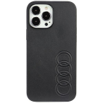 Back panel cover Audi  Audi Synthetic Leather iPhone 13 Pro Max 6.7" black/black hardcase AU-TPUPPCIP13PM-TT/D1-BK