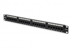 Other goods Digitus  Patch Panel DN-91524U Black, 48.2 x 4.4 x 10.9 cm, Category: CAT 5e; Ports: 24 x RJ45; Retention strength: 7.7 kg; Insertion force: 30N max
