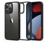 Back panel cover Ugreen Apple iPhone 13 Pro Fusion Case Hard Cover with Gel Frame Transparent Black