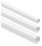 Rigid, smooth wiring pipe WHITE RL-18 2m (PACK of 25pcs)