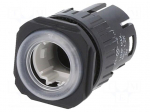 Switch: body | 22mm | Stabl.pos: 1 | IP65 | flat | 61 | Pos: 2 | &Oslash;22.3mm