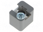 Fixing element | for rail connectors | grey