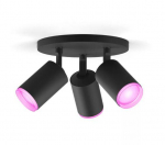 Philips Hue Fugato plate/spiral melns 3x5.7W 240V 929003810101 8720169319332