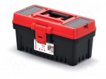 Chest | tool case | black-red | polymer | EVO | 360x193x186mm | 10kg
