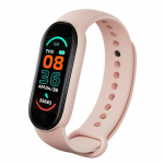 MyTime MT6 Smart Bracelet IP67 with HR & Blood pressure / Social / Sleep monitor Pink