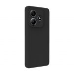 Back panel cover Evelatus Xiaomi Redmi Note 14 Premium Magnetic Soft Touch Silicone Case Black
