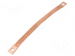Braids | earthing tape | 16mm2 | &Oslash;1: 9mm | &Oslash;2: 9mm | 120A | L: 0.23m