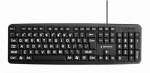 Computer keyboard Gembird  KEYBOARD STANDART USB ENG BIG/LETT. BLACK KB-US-103