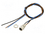 Cable: for sensors/automation | M8 | PIN: 3 | straight | 0.5m | socket