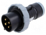 Connector: AC supply 3-phase | plug | male | power supply | 32A | IP&S