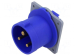 Connector: AC supply 3-phase | socket | male | power supply | 32A