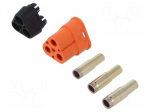 Connector: DC supply | plug | female | QS | 110A | 500V | PIN: 3 | straight