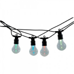 Set of outdoor 5m garlands for gardens and terraces with multicolored lamps and remote control