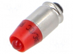 LED lamp | red | S5,7s | 12VDC | 12VAC | No.of diodes: 1