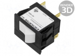 Circuit breaker | 8A | TA45 | Leads: connectors | Button marking: O-I
