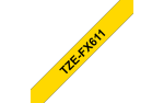 Brother | TZe-FX611 Flexible ID Laminated Tape | Black on Yellow | TZe | 8 m | 6 cm