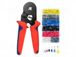 Tools set: for crimping | case | Kit: terminals set