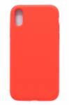Back panel cover Evelatus Apple iPhone XS Premium Soft Touch Silicone Case Red