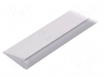 Profiles for LED modules | white | surface | white | L: 1m | aluminium