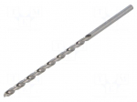 Drill bit | for metal | &Oslash;: 4mm | L: 119mm | Working part len: 78mm
