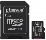 Memory Card Kingston MicrosdxC 64GB Canvas Select Plus