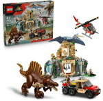 LEGO 76976 Jurassic World Spinosaurus & Quetzalcoatlus Air Mission Construction